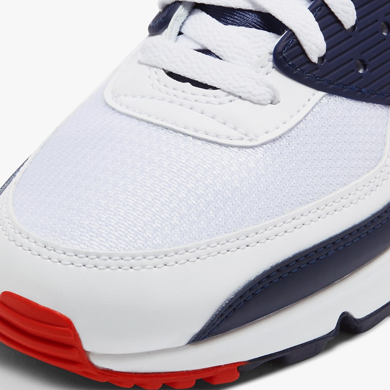 nike sportswear air max 90 flyease white blue obsidian university red CU0814 104 official release date info photos price store list