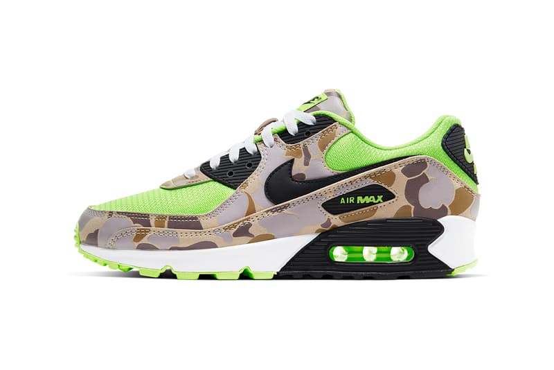 nike sportswear air max 90 duck camo ghost green CW4039 300 release date info photos price