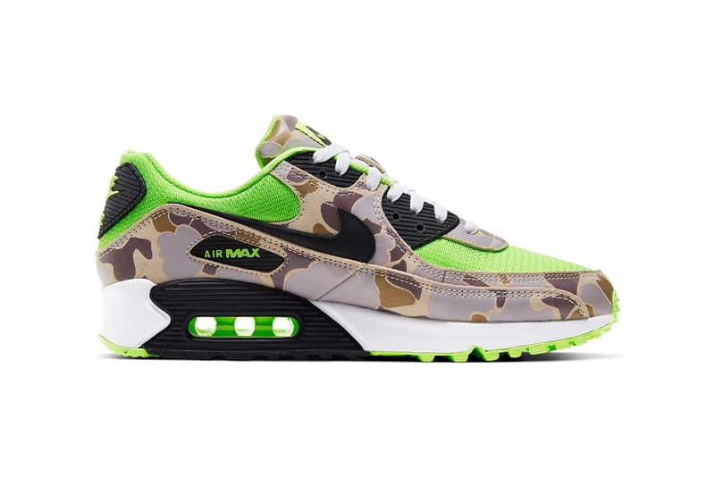 nike sportswear air max 90 duck camo ghost green CW4039 300 release date info photos price