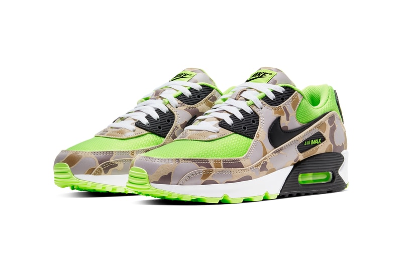 nike sportswear air max 90 duck camo ghost green CW4039 300 release date info photos price