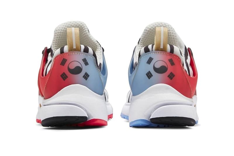Nike Drops Air Presto South Korea Tiger Stripes Taegeukgi symbol 2020 Tokyo Olympics national soccer team uniform