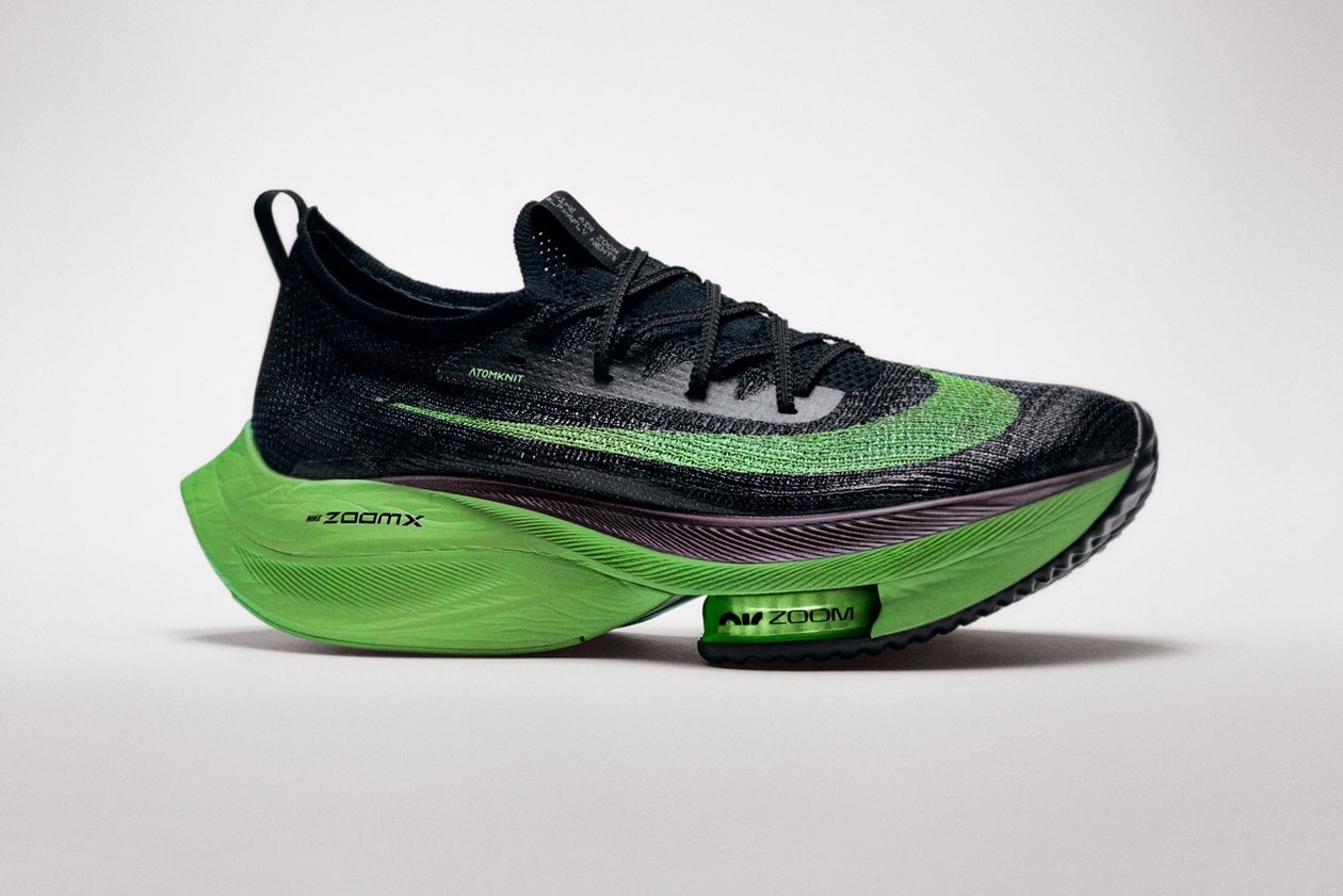 nike running 2020 olympic olympics tokyo footwear air zoom alpha fly tempo next percent track spikes victory viperfly alphafly flyknit banned shoes release date info photos price Atomknit track running sprinting marathon carbon fiber plates foam react