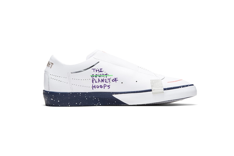 nike basketball sportswear blazer slip planet of hoops white navy blue void green red purple green cw2619 141 release date info photos price store list