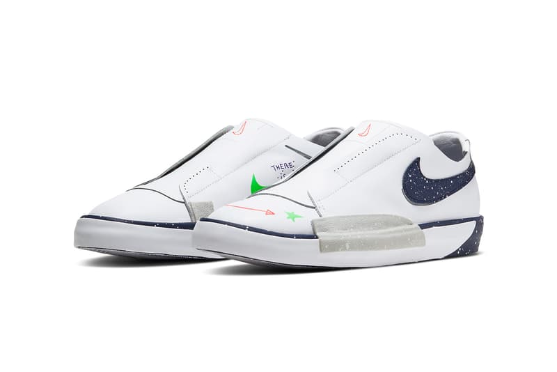 nike basketball sportswear blazer slip planet of hoops white navy blue void green red purple green cw2619 141 release date info photos price store list