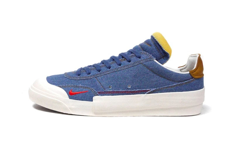 Nike Drop Type LX Denim Release Info cw6213-461 N.354 INDUSTRIAL BLUE HABANERO RED SAIL HONEY COMB