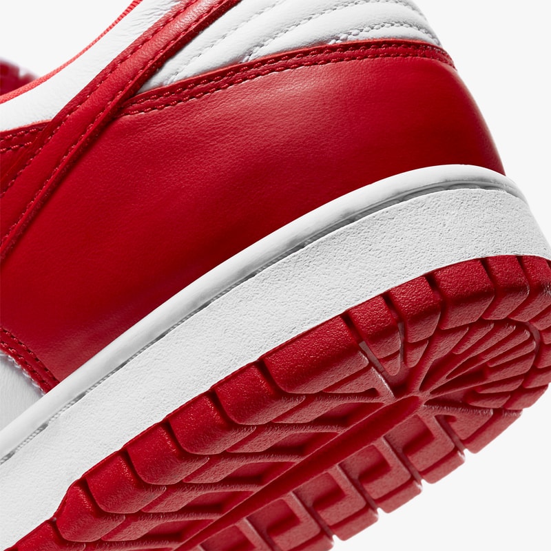 nike dunk low sportswear be true to your school university red white CU1727 100 official release date info photos price store list saint johns brazil champ colors team tones