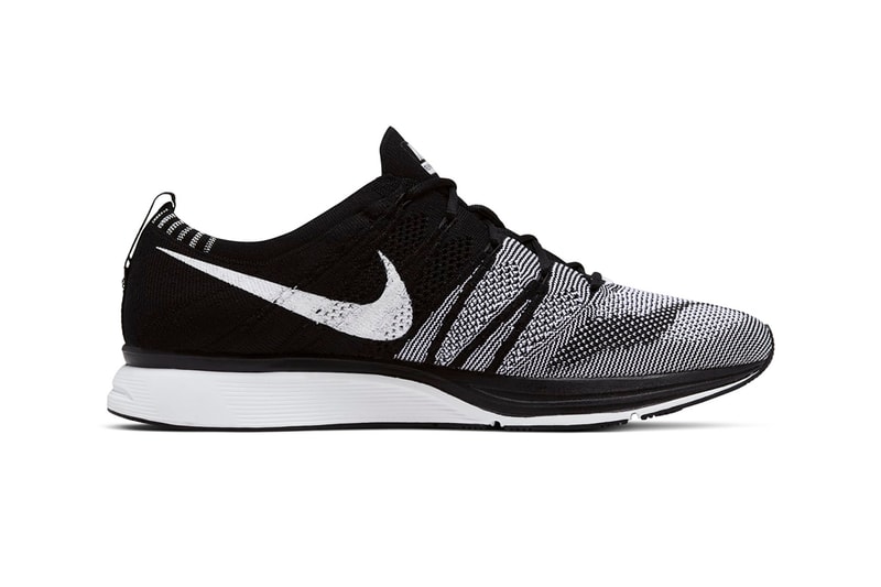 Nike Flyknit Trainer "Black/White" OG Zoom Air Running Sneaker Footwear Swoosh Sneaker Release Information 2012 Retro Re-Release Volt Insoles