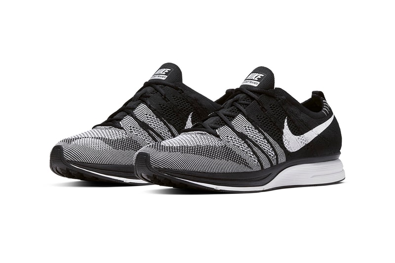 Nike Flyknit Trainer "Black/White" OG Zoom Air Running Sneaker Footwear Swoosh Sneaker Release Information 2012 Retro Re-Release Volt Insoles