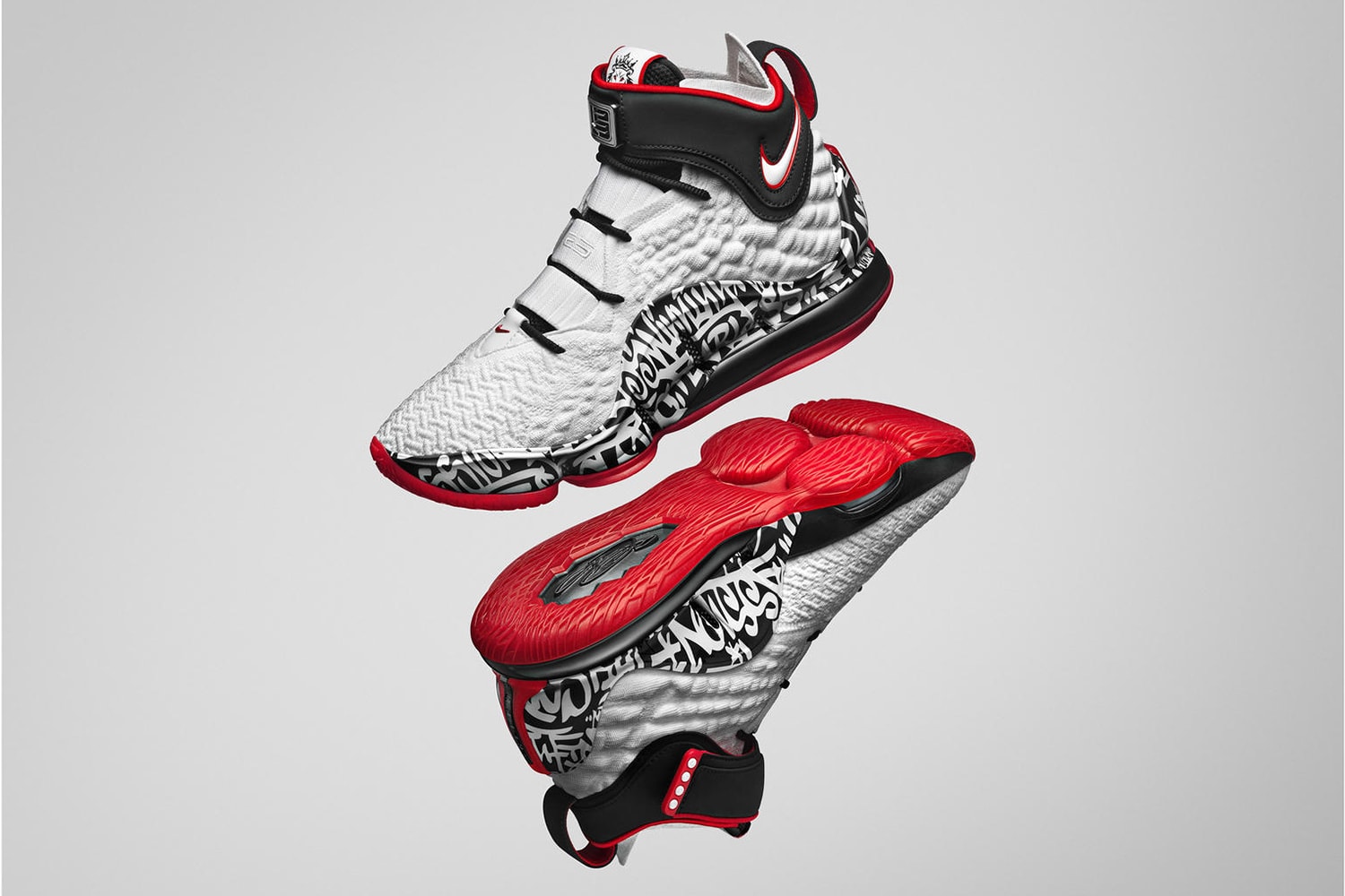 Nike LeBron 17 Graffiti Release Info CT6052-100 Date Buy Price White University Red Black Price