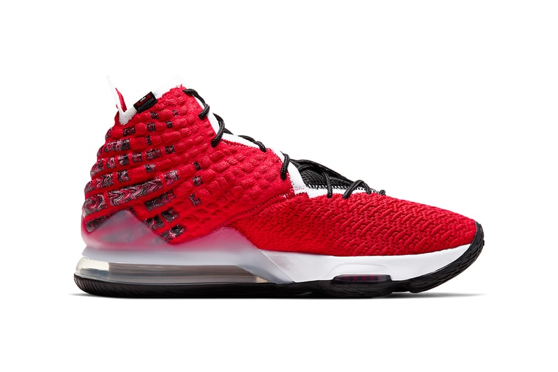 nike lebron 17 air more uptempo scottie pippen james university red black white BQ3177 601 release date info photos price