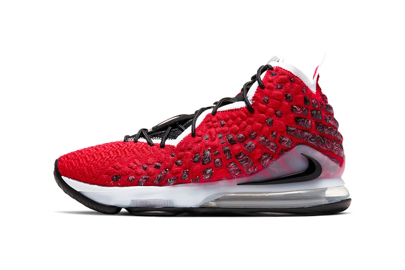 nike lebron 17 air more uptempo scottie pippen james university red black white BQ3177 601 release date info photos price
