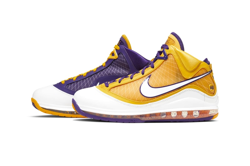 Nike Lebron 7 Media Day Official Look Release Info Buy Price Los Angeles Lakers Yellow Purple nba media day 2019