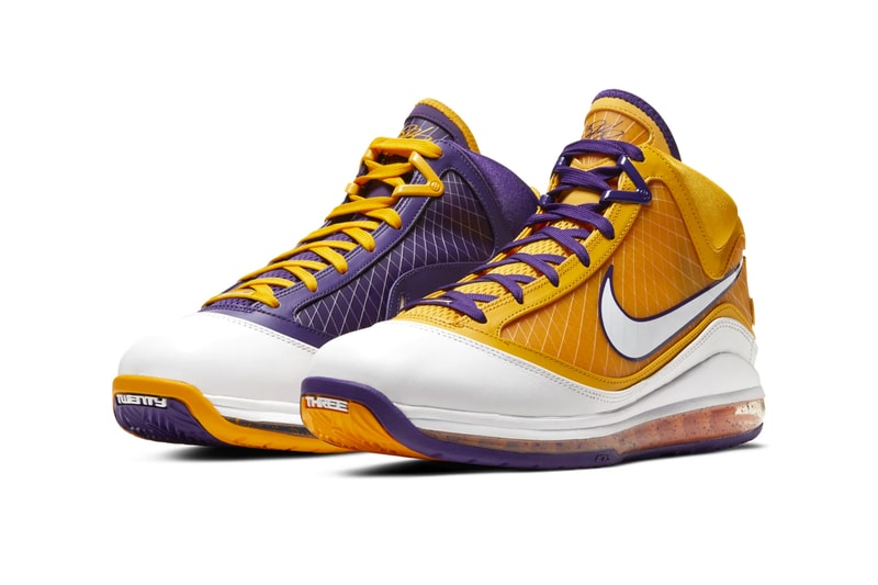 Nike Lebron 7 Media Day Official Look Release Info Buy Price Los Angeles Lakers Yellow Purple nba media day 2019