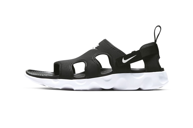 Nike Owaysis Triple Black black white spring summer 2020 collection menswear streetwear active sportswear swoosh sandals slides footwear CT5545 002 outdoor trek hiking