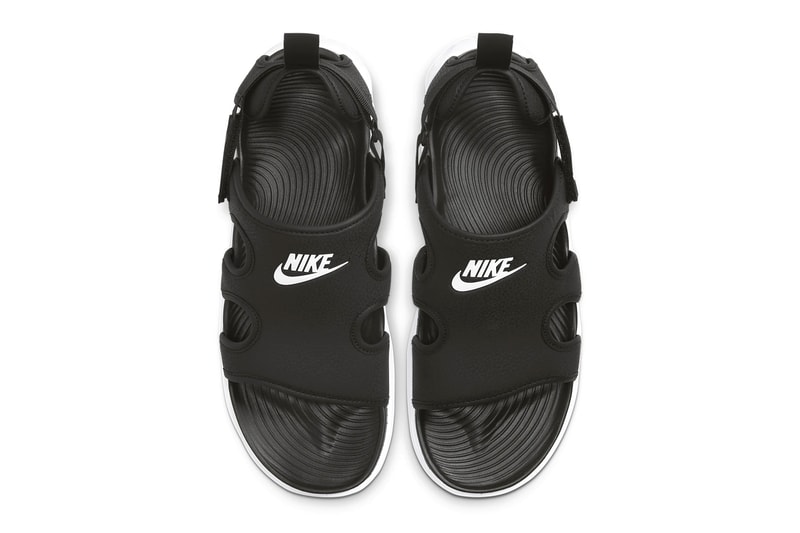 Nike Owaysis Triple Black black white spring summer 2020 collection menswear streetwear active sportswear swoosh sandals slides footwear CT5545 002 outdoor trek hiking