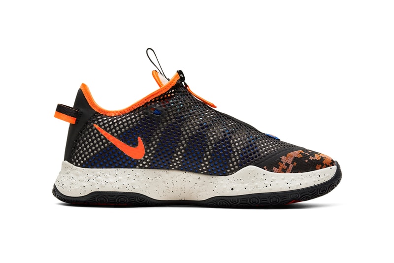 nike basketball paul george pg 4 light cream racer blue total orange CD5082 200 release date info photos price
