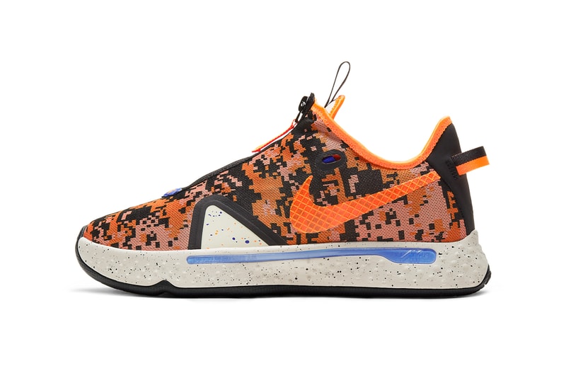 nike basketball paul george pg 4 light cream racer blue total orange CD5082 200 release date info photos price