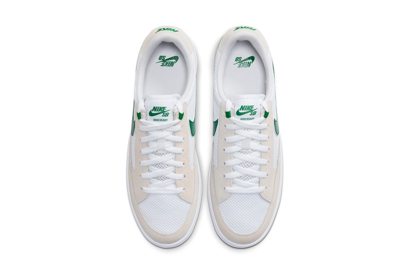 nike sb skateboarding adversary tennis shoe white pine green photo blue midnight navy university red black CJ0887 102 103 400 100 release date info photos price store list
