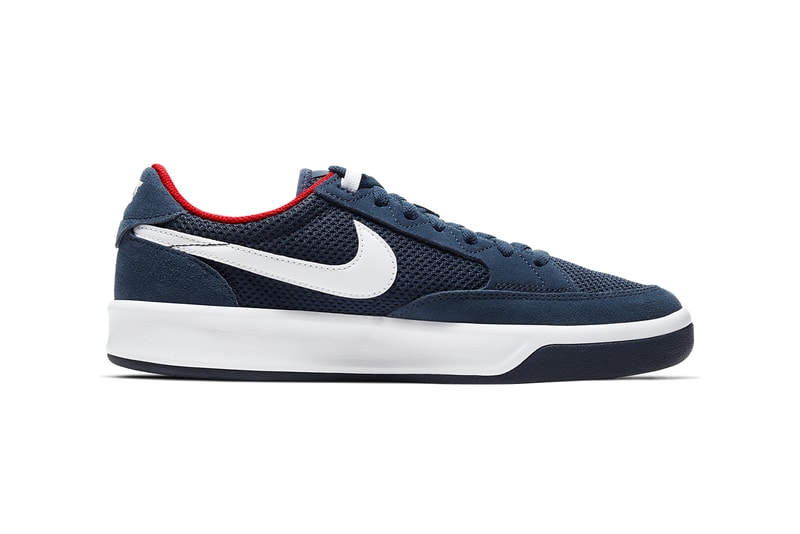 nike sb skateboarding adversary tennis shoe white pine green photo blue midnight navy university red black CJ0887 102 103 400 100 release date info photos price store list