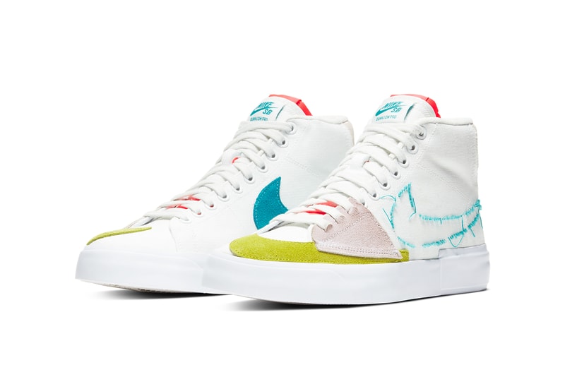 nike sb blazer mid edge summit white oracle aqua obsidian mist midnight navy fossil CI3833 101 401 release date info photos price store list