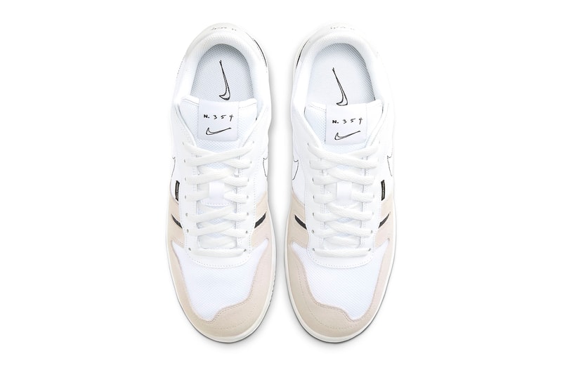 Nike Squash Type N 354 Summit White Black Vast Grey White CJ1640 100 kicks sneakers footwear hypebeast trainers 1980 80s
