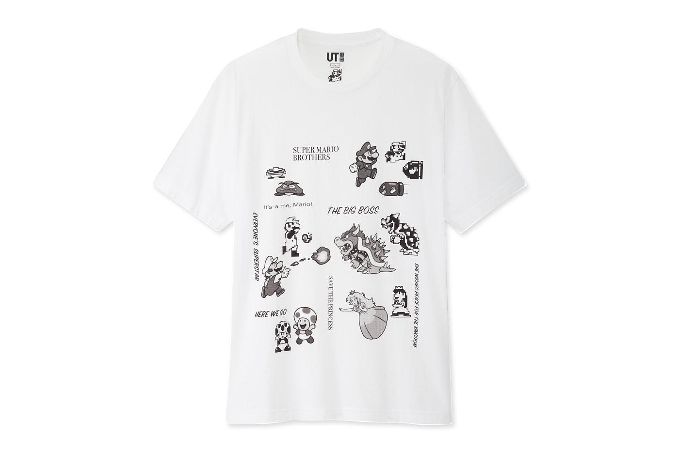 UNIQLO UT 'Super Mario' T-Shirt Collection Japanese Japan UT Uniqlo Graphic tees T-Shirts Graphic tee Luigi Mario 64 