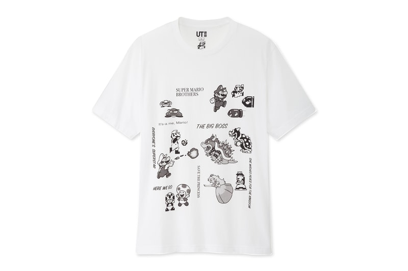 UNIQLO UT 'Super Mario' T-Shirt Collection Japanese Japan UT Uniqlo Graphic tees T-Shirts Graphic tee Luigi Mario 64 