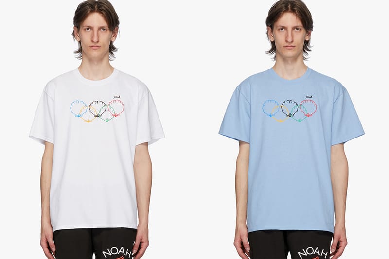 NOAH Releases Olympic-Themed "Scallops" T-Shirts
