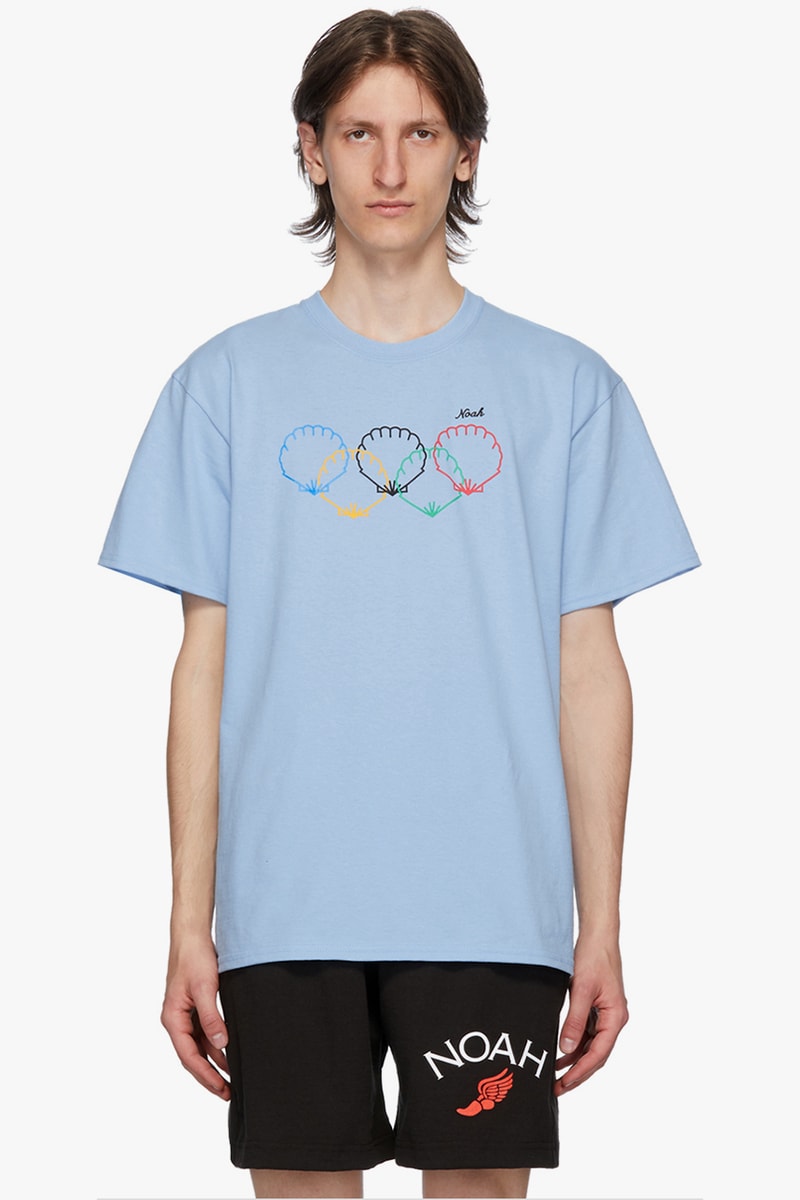 noah brendon babenzien new york nyc release information SSENSE olympic logo scallop white blue raising awareness ocean maritime life