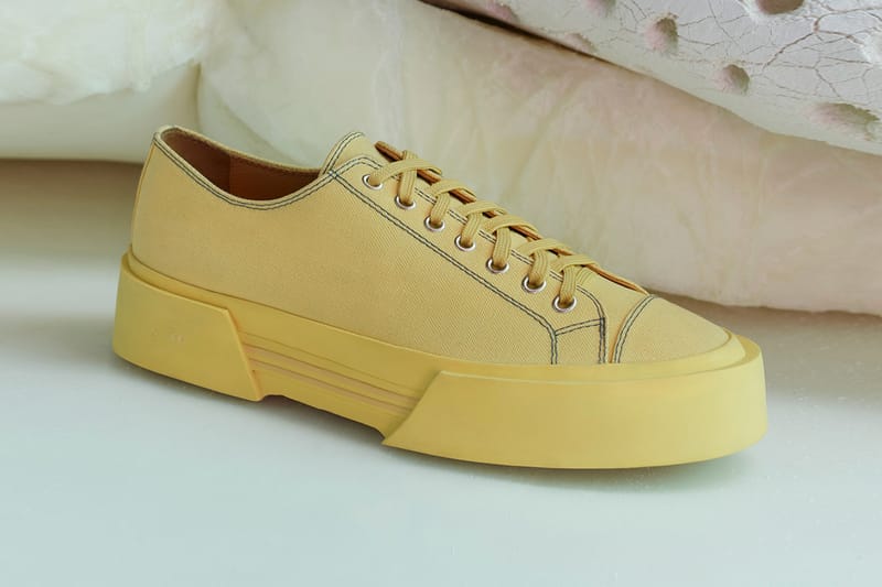 pale yellow sneakers