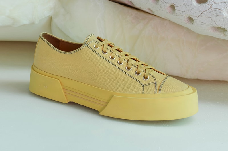 OAMC Inflate Plimsoll Off White pale yellow mist black menswear streetwear spring summer 2020 collection shoes sneakers footwear kicks trainers runners luke meier