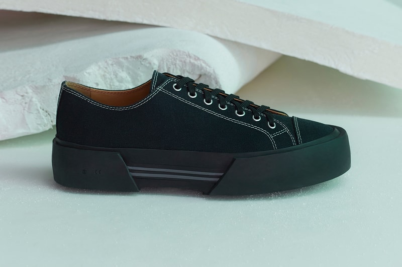 OAMC Inflate Plimsoll Off White pale yellow mist black menswear streetwear spring summer 2020 collection shoes sneakers footwear kicks trainers runners luke meier