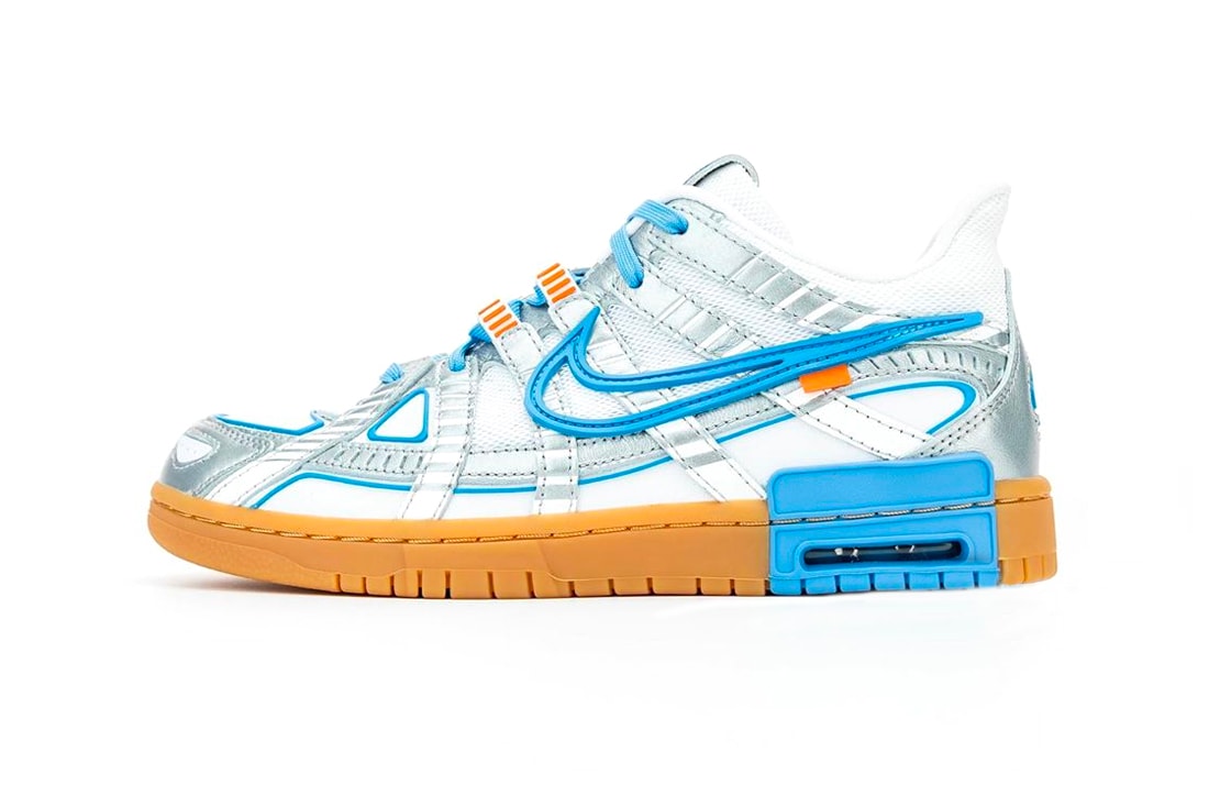 Off White X Nike Air Rubber Dunk University Blue First Look Hypebeast