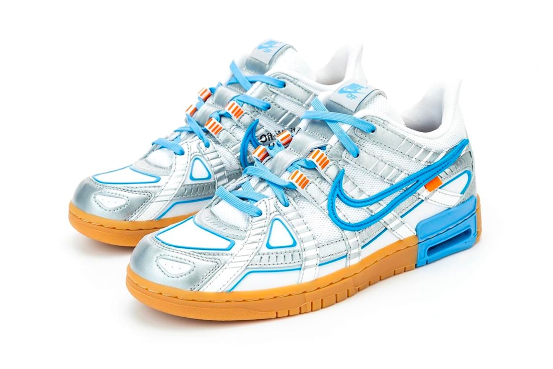 Off White X Nike Air Rubber Dunk University Blue First Look Hypebeast Off White X Nike Air Rubber Dunk University Blue First Look Hypebeast