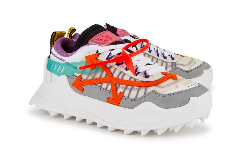Off-White™ ODSY 1000 menswear streetwear sneakers shoes trainers runners kicks spring summer 2020 collection virgil abloh designer co white