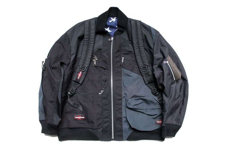 OLD PARK Transforms Vintage Backpacks Into Handmade Bomber Jacket