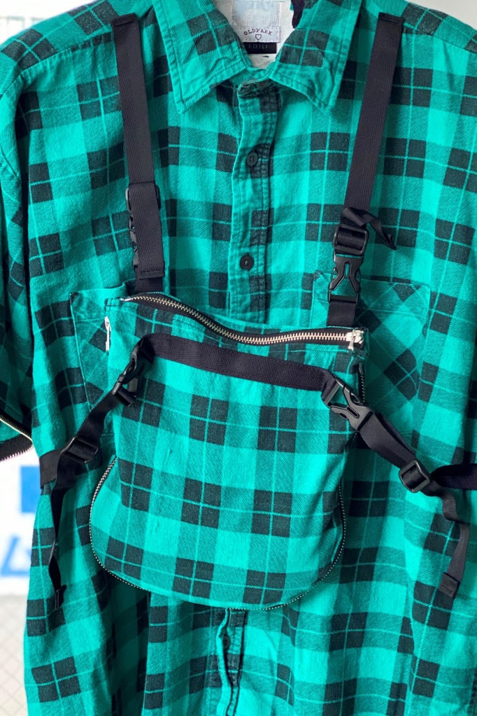OLD PARK Upcycled Backpack Bomber, SS20 Shirts spring summer 2020 shirring kaili patchwork jacket japan