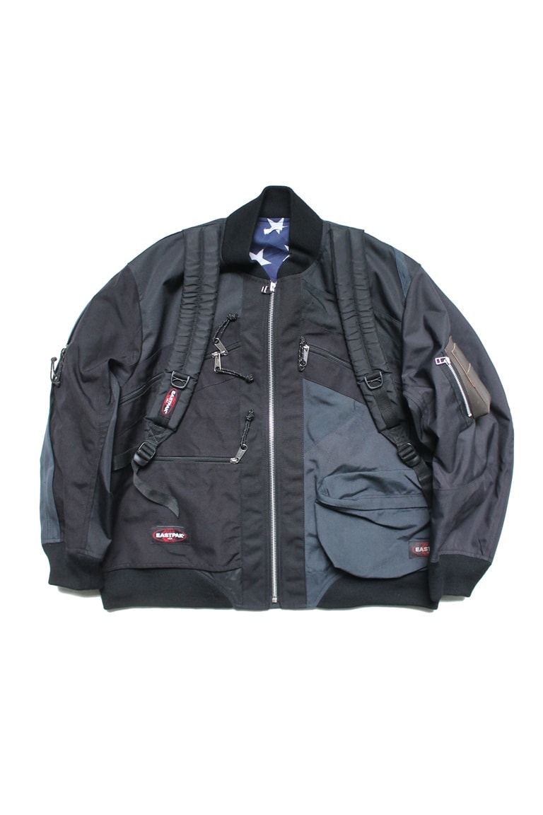 OLD PARK Upcycled Backpack Bomber, SS20 Shirts spring summer 2020 shirring kaili patchwork jacket japan