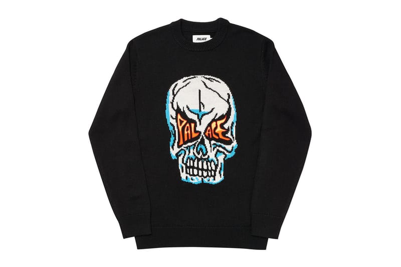 palace skull hoodie