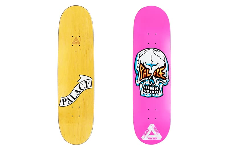 Palace Summer 2020 Skate Decks skateboarding team caricatures Jamal Smith Benny Fairfax Danny Brady Chewy Cannon Lucas Puig Lucien Clarke Rory Milanes tri ferg shock absorber designs