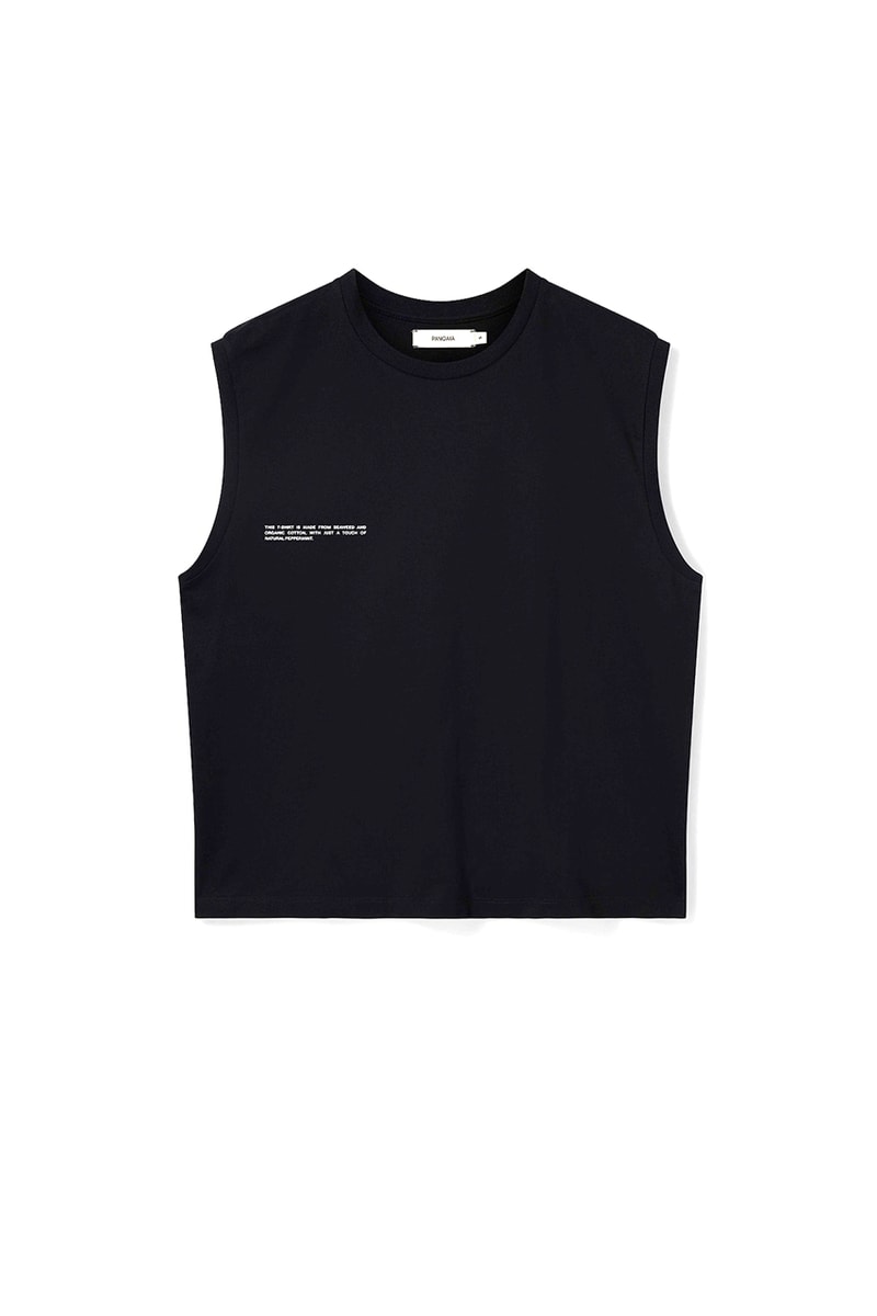 PANGAIA Sleeveless T-shirts responsibly harvested seaweed GOTS certified organic cotton sustainable sustainability Summer 2020 Unisex colors release information peppermint oil freshness