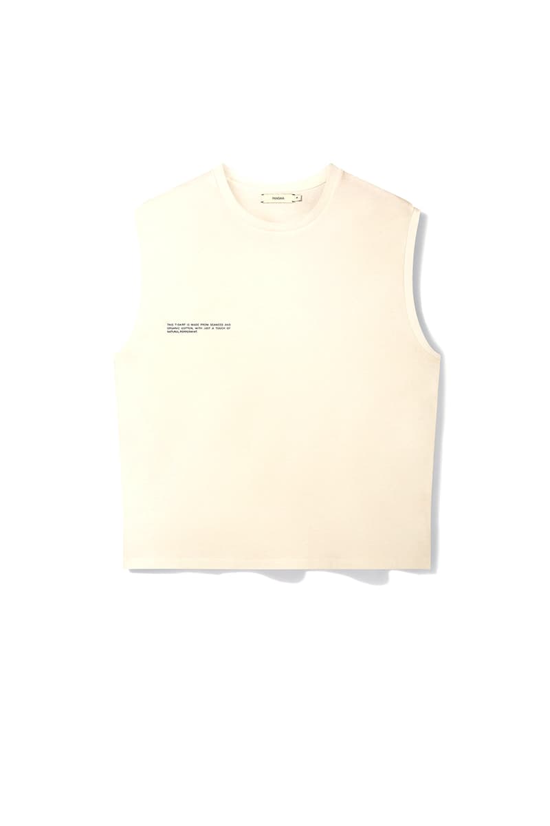 PANGAIA Sleeveless T-shirts responsibly harvested seaweed GOTS certified organic cotton sustainable sustainability Summer 2020 Unisex colors release information peppermint oil freshness