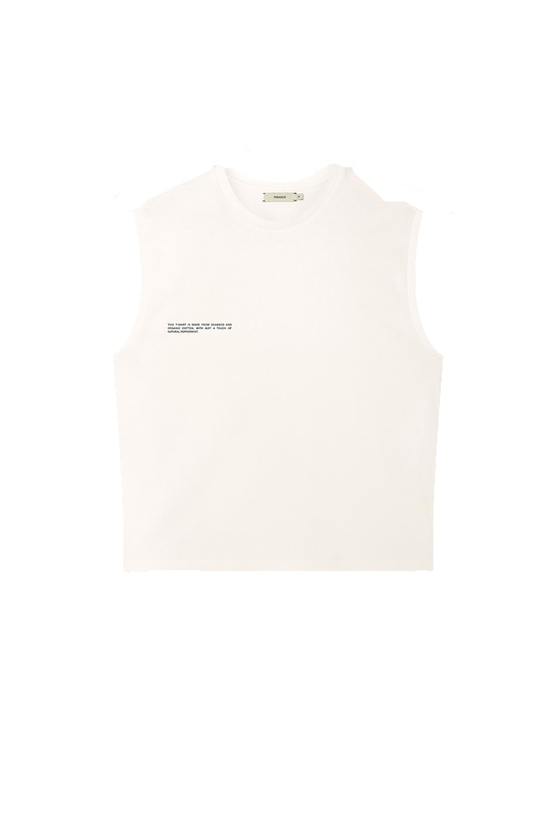 PANGAIA Sleeveless T-shirts responsibly harvested seaweed GOTS certified organic cotton sustainable sustainability Summer 2020 Unisex colors release information peppermint oil freshness