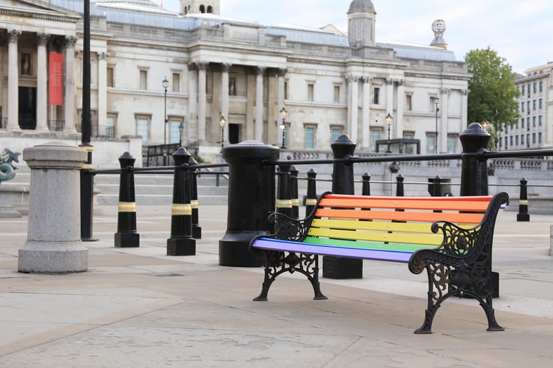 Paul Insect Installs Rainbow Benches Around London to Honor Healthcare Workers
