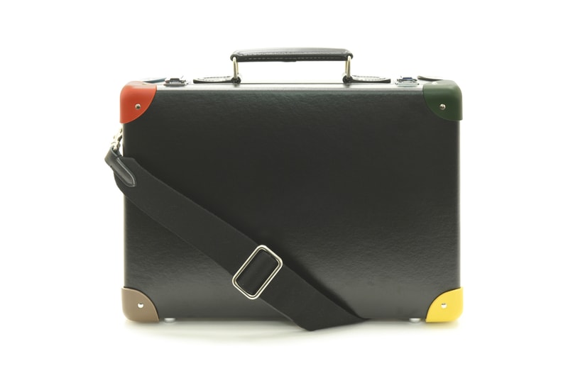paul smith for globe trotter 14 inch mini attache briefcase case suitcase black multi 