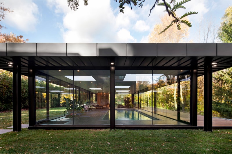 Maurice Martel Architecte Glass Pool House Info homes Philip Johnson Ben Rose Montreal Canada architecture homes pool style design 