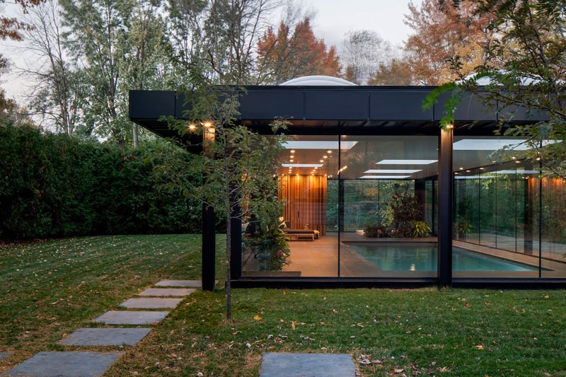 Maurice Martel Architecte Glass Pool House Info homes Philip Johnson Ben Rose Montreal Canada architecture homes pool style design 