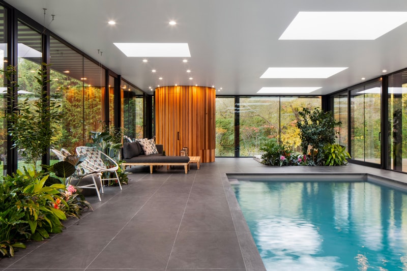 Maurice Martel Architecte Glass Pool House Info homes Philip Johnson Ben Rose Montreal Canada architecture homes pool style design 