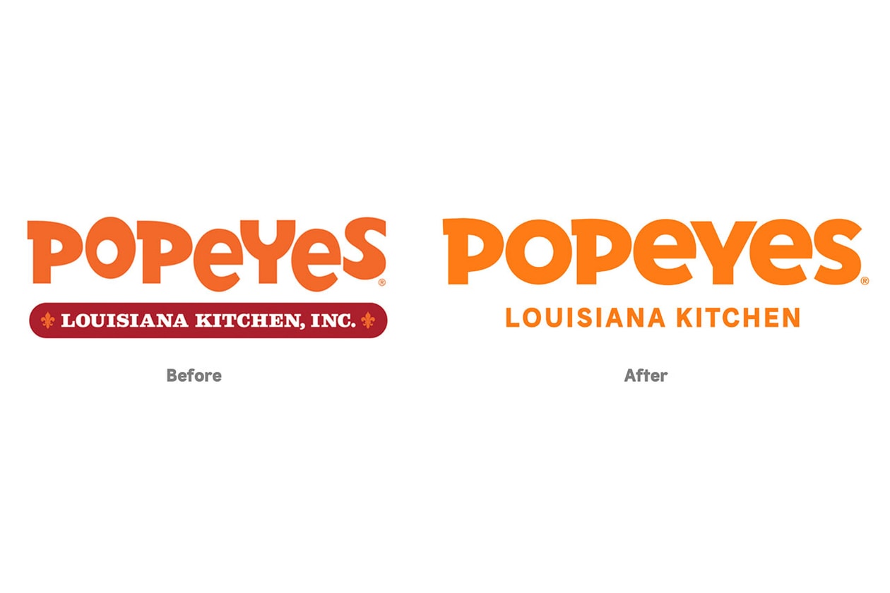 Popeyes Announces Updated Logo, Branding  Jones Knowles Ritchie louisiana kitchen chicken restaurant packaging