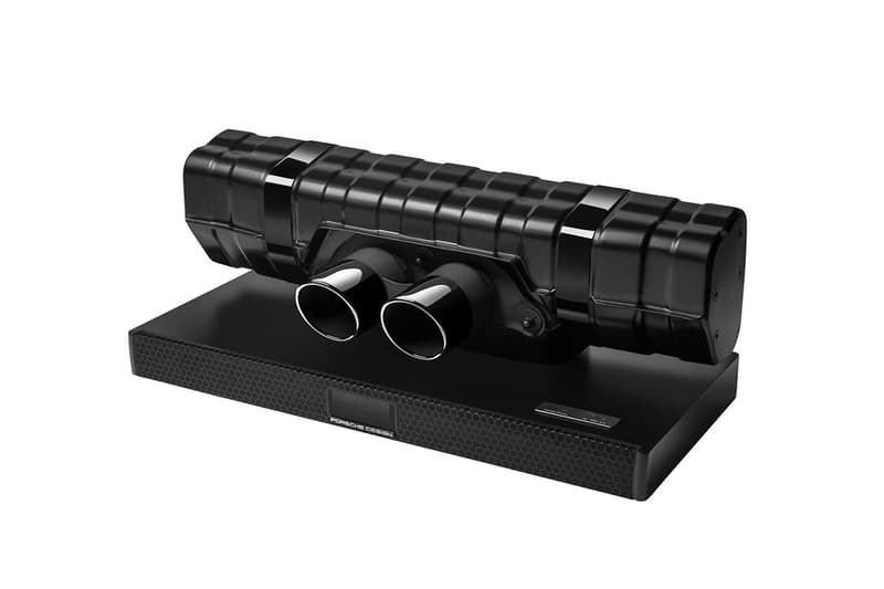 Porsche Design Launches Limited All-Black 911 GT3 Soundbar Limited Edition Home Audio Tech Sound 911 Helmholtz subwoofer 